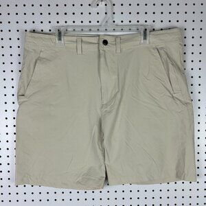 GenTeal Sport Shorts Men's XL Khaki Tan Hybrid Preppy 7" Inseam‎ Drawstring